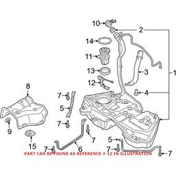 Audi Fuel Sender and Hanger Assembly 80A919047H